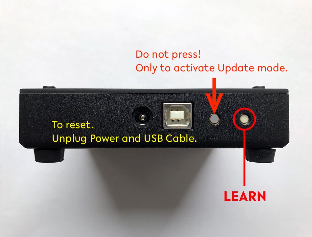 automat controller learn button