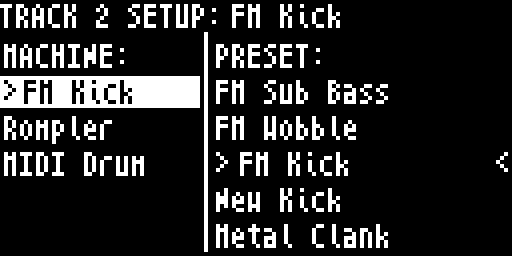 Sound Preset browser